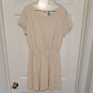 Women's Cream Lace Dress